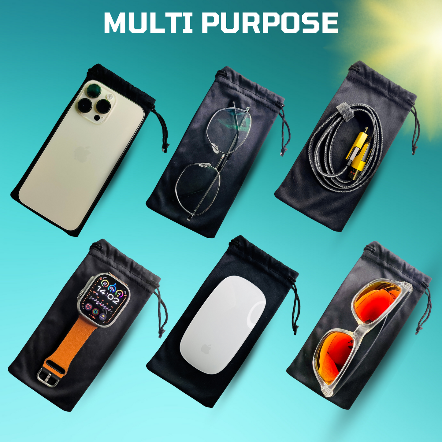 Dolly - High Grade Soft Microfiber Pouch Bag eyeglasses and delicate items