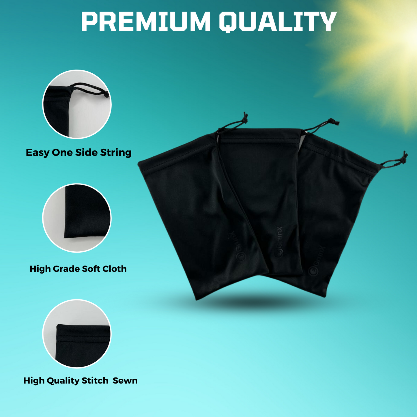 Dolly - High Grade Soft Microfiber Pouch Bag eyeglasses and delicate items