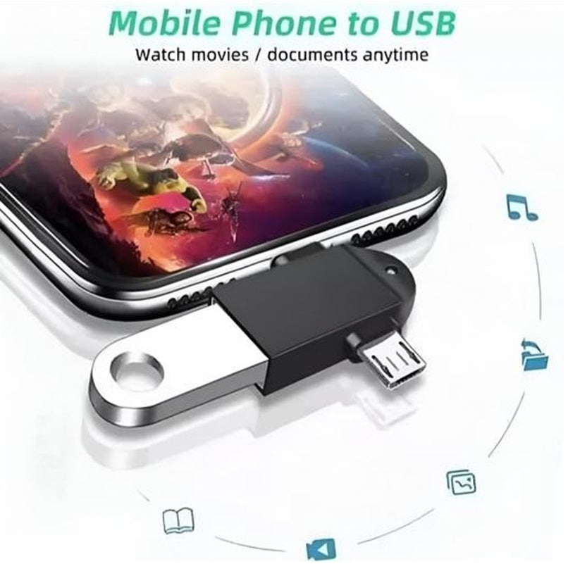 Duo Link 2-in-1 Metal OTG Adapter