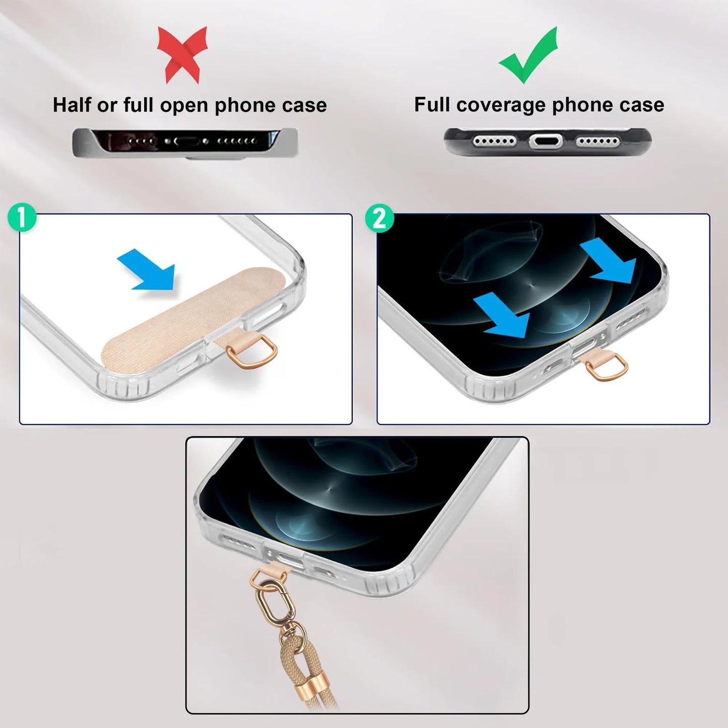 Lasso - Strong Lanyard 4 in 1 Fast Charging Cable & Phone Holder