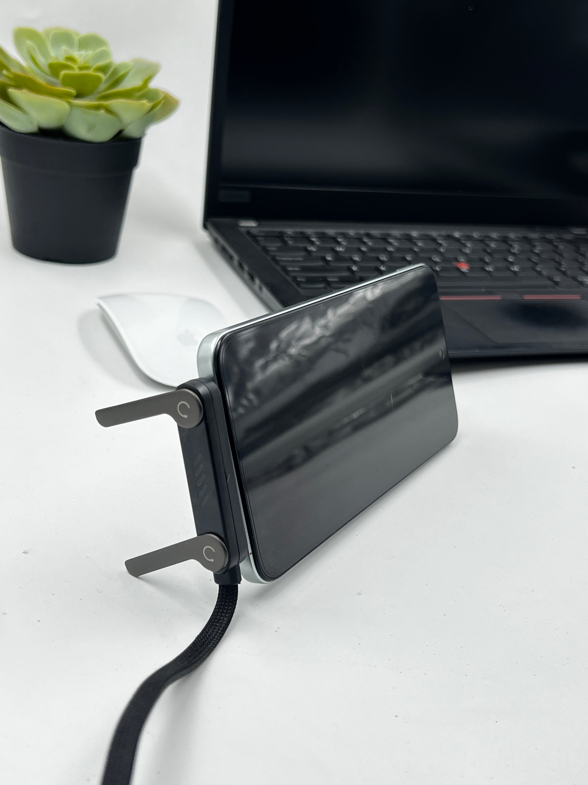 240W Type-C to Type-C Ultra Fast Charging Data Cable with Invisible Stand Nylon Braided 1.5 Metre - INBAE India