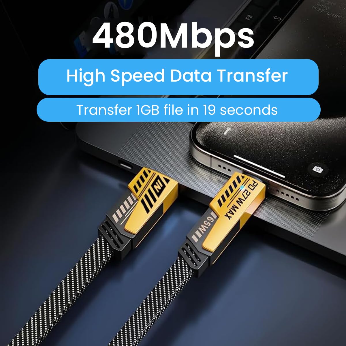 Daily - 4 in 1 Multi-Functional Charging Cable 65W Fast Charging For all Devices