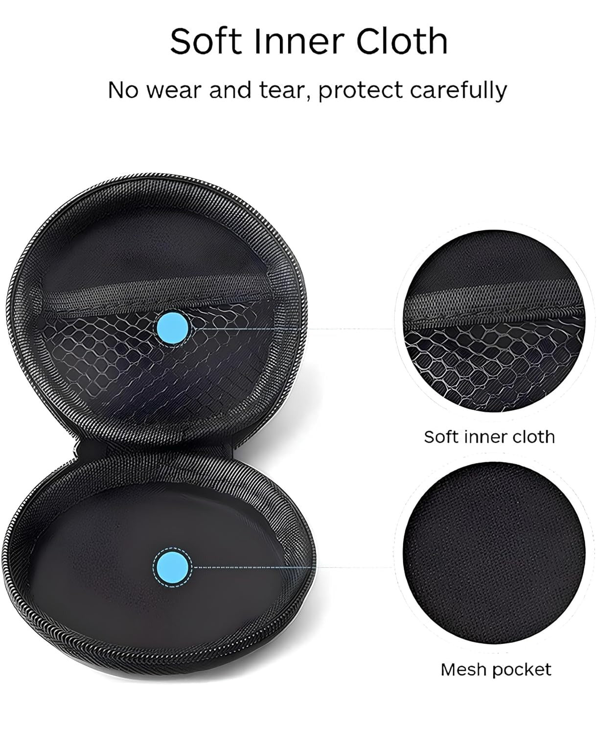 Earphone and charger storage case with bubble protective design – best compact travel organizer available at INBAE