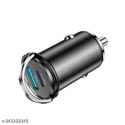 best 85W dual-port car charger India Cool 2.0 black compatible with iPhone MacBook Pro and Android phones