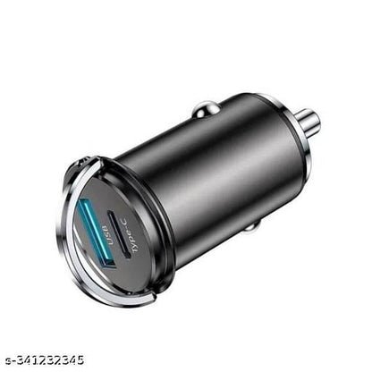 best 85W dual-port car charger India Cool 2.0 black compatible with iPhone MacBook Pro and Android phones