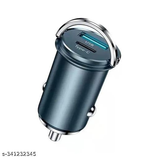 Cool 2.0 black 85W smart car charger dual USB-A & USB-C ports simultaneous charge two devices in car