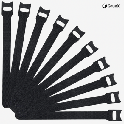 Duck - Velcro Cable Ties Wrap 10Pcs - Blackish