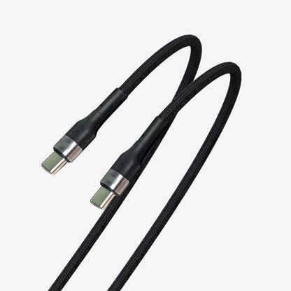 Durable nylon braid 100W USB-C to USB-C cable Flash 2 m warranty 1 year – best cable for MacBook Pro & gaming laptop
