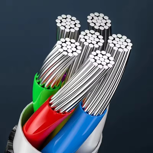 Braided USB-C 100W PD charging cable 2 m length Flash for MacBook, Galaxy, iPad, Android phones