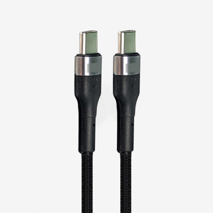 Universal USB-C to USB-C 100W cable Flash heavy duty nylon braided 2m for fast charge & sync