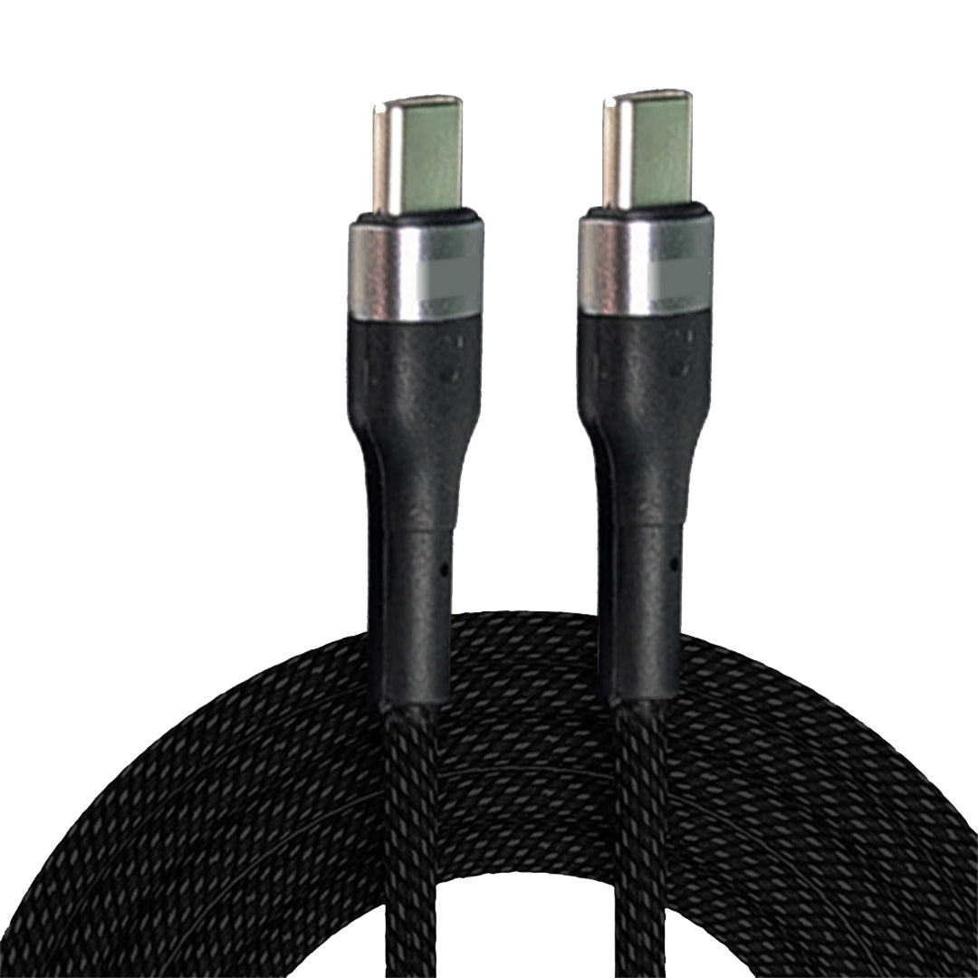 Flash 2-meter USB-C to C high-speed data & 100 W power delivery cable universal compatibility