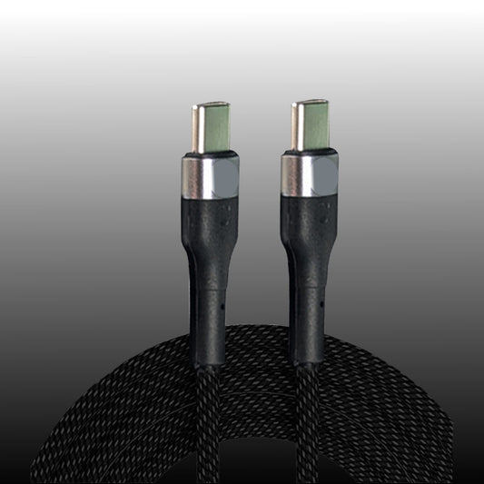 .Flash 100W USB-C to USB-C braided fast-charging 2m cable for laptops tablets & smartphones