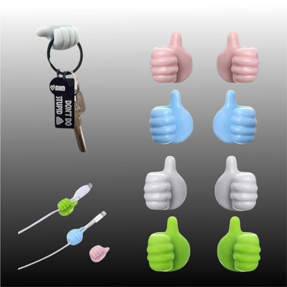 Cute cable holder with 3M adhesive – pack of 5 for desk cable management, available at INBAE