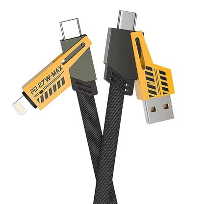 4-in-1 Super Fast Charging Cable 65w, Multifunctional