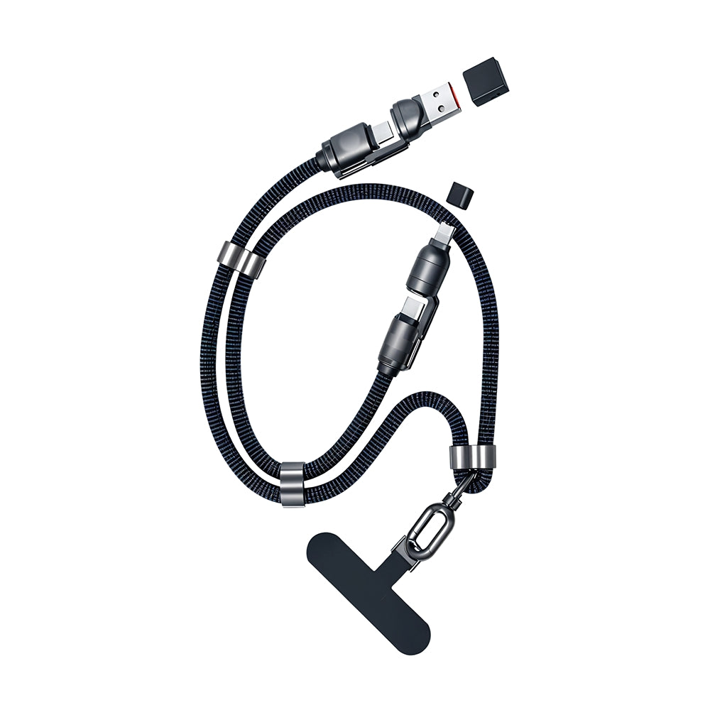 INBAE Lasso 4-in-1 charging cable & phone holder lanyard – high-power fast charging & data transfer