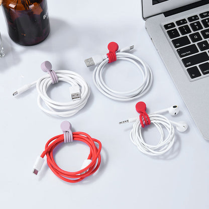 Loki - Reusable Silicone Magnetic Cable Ties (Set of 4 Colours)
