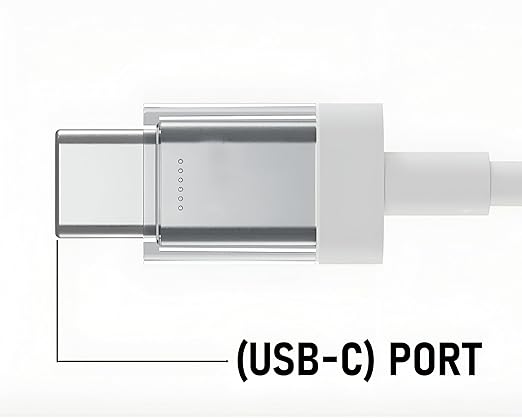 Universal USB-C to USB-C 65W fast charge cable Nothing 1m white compatible with MacBook iPad Android devices