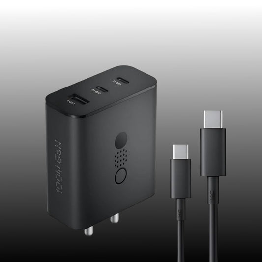 Nothing 100W GaN fast charger adapter with 3-ports for smartphone tablet laptop