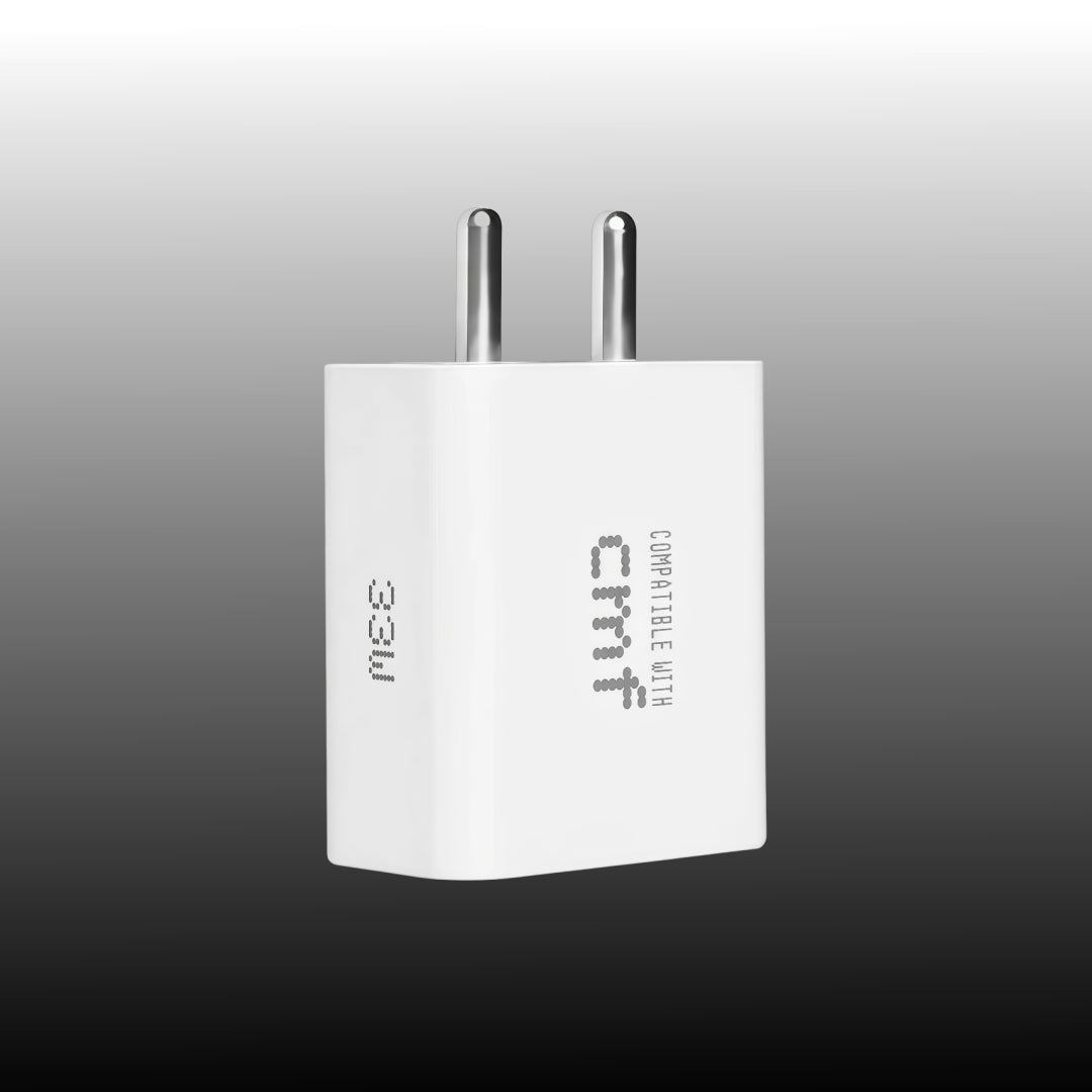 Nothing CMF 33W fast charger Type-C adapter dock slim white finish