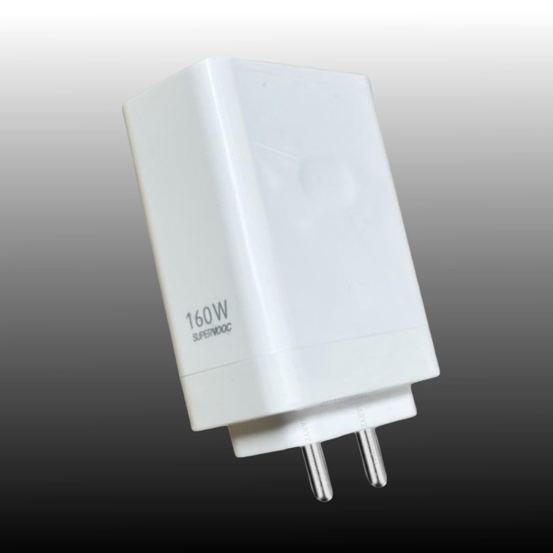 OnePlus SuperVOOC 160W fast charger with Type-C cable for ultra-fast smartphone charging