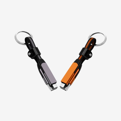 Braided keychain cable INBAE Sonic 6-in-1 240W USB-C to USB-C Lightning Micro-USB all-in-one charger