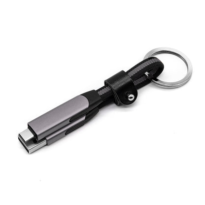 Universal all-in-one charging cable INBAE Sonic 6-in-1 keyring 240W high-speed OTG data sync cable