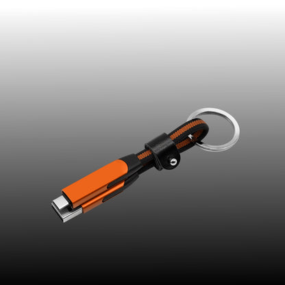 INBAE Sonic 6-in-1 keychain OTG 240W fast-charging cable for USB-C Lightning Micro-USB devices