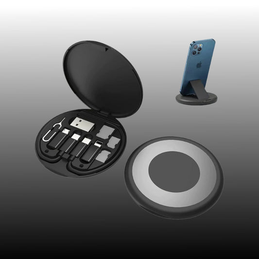 NBAE Stuff All‑in‑One 60W fast‑charging travel set – USB C, USB‑A, Lightning & Micro cable bundle