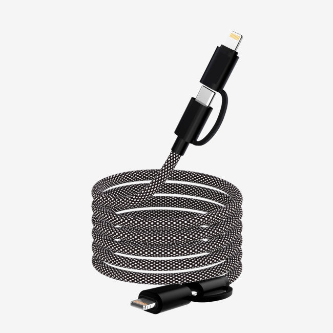 Magnetic 4-in-1 fast-charging cable INBAE universal for smartphones tablets laptops
 