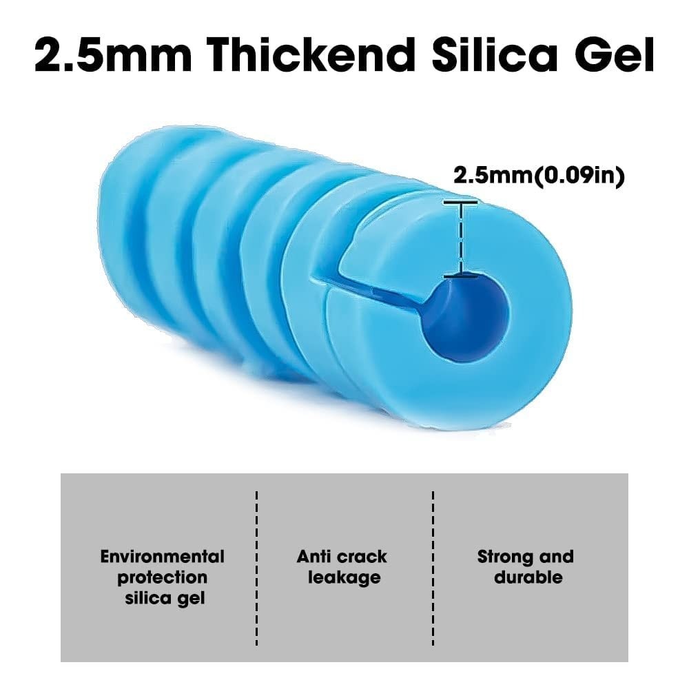 Silicone cable protector for daily use – premium Twist cord guard for home, office and backpack cables by INBAE