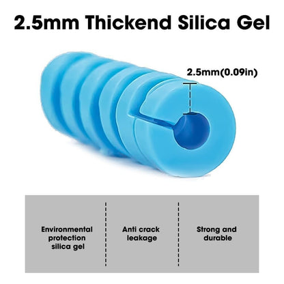 Silicone cable protector for daily use – premium Twist cord guard for home, office and backpack cables by INBAE