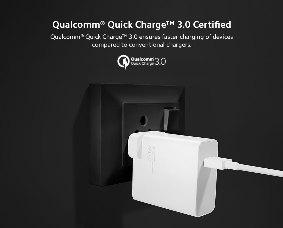 Original Xiaomi 120W HyperCharge adapter combo with USB-C cable — fast charging solution for modern devices