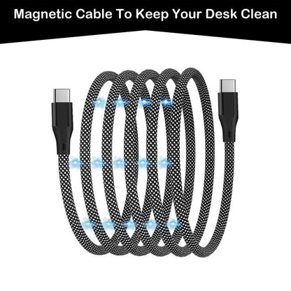 Magnetic connector charging cable INBAE 4-in-1 for multi-device use – smartphone tablet laptop USB-C Lightning